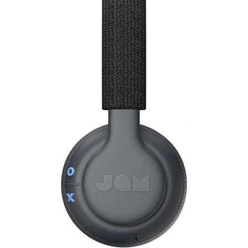  Been There, On-Ear Bluetooth Headphones 14 Hour Playtime, Hands-Free Calling, Sweat and Rain Resistant IPX4 Rated, 50 ft. Range JAM Audio Black
