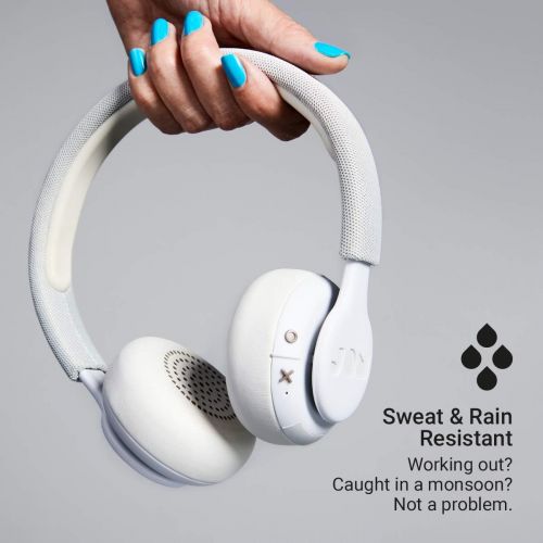  Jam Been There, On-Ear Bluetooth Headphones | 14 Hour Playtime, Hands-Free Calling, Sweat Rain Resistant IPX4 Rated, 50 ft. Range | JAM Audio Cream Soda (HX-HP202CS)