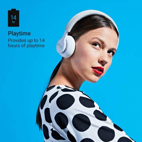 Jam Been There, On-Ear Bluetooth Headphones | 14 Hour Playtime, Hands-Free Calling, Sweat Rain Resistant IPX4 Rated, 50 ft. Range | JAM Audio Cream Soda (HX-HP202CS)