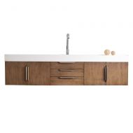 James Martin Vanities Mercer Island 72 Single Vanity, Latte Oak