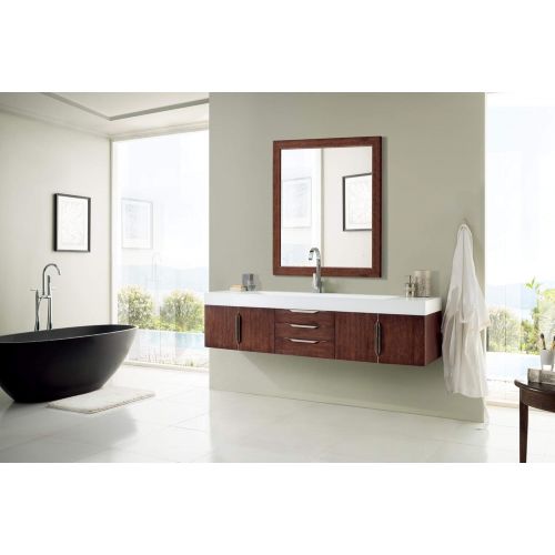  James Martin Vanities Mercer Island 72 Single Vanity, Latte Oak