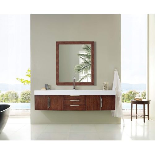  James Martin Vanities Mercer Island 72 Single Vanity, Latte Oak