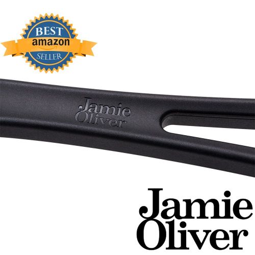  Jamie Oliver Bratpfanne 28 cm / Geeignet fuer alle Herdarten inklusiv Induktion / Hergestellt aus Premium Aluminium mit dreischichtige kratzfeste Antihaftbeschichtung (ILAG) / Spuelm