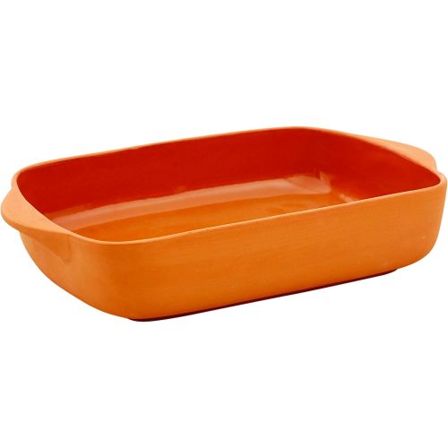  Jamie Oliver Auflaufform Terrakotta Natur, innen lasiert, XL (37,5X 24x 7 cm)