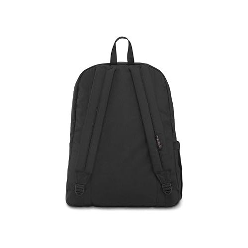  JanSport Superbreak Plus Backpack - Work, Travel, or Laptop Bookbag with Water Bottle Pocket, Black