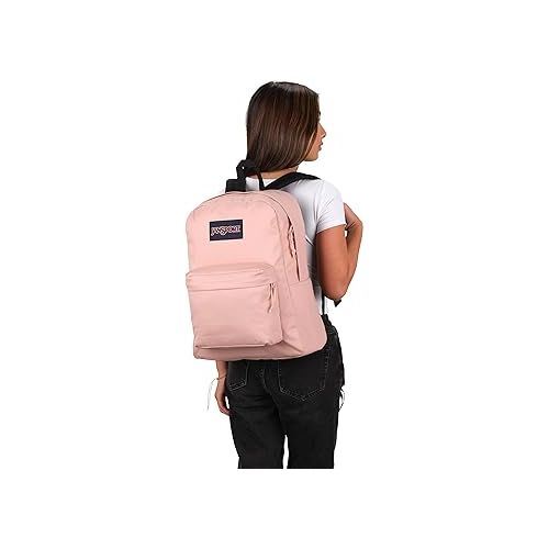  JanSport SuperBreak Backpack - Durable, Lightweight Premium Backpack - Misty Rose