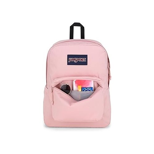  JanSport SuperBreak Backpack - Durable, Lightweight Premium Backpack - Misty Rose