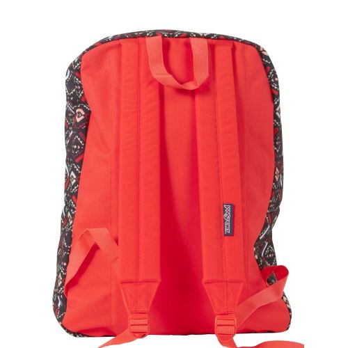  JanSport T501 Superbreak Backpack - Coral Dusk Tribal Mosiac