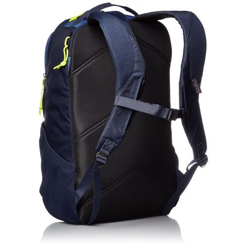  JanSport Mens Digital Carry Mainstream Beacon Backpack - Navy Moonshine/Lime