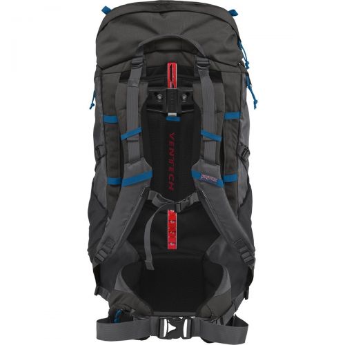  JanSport Klamath 55 Hiking Daypack - Designed For Any Backpacking Adventure | Forge Grey/Moroccan Deep