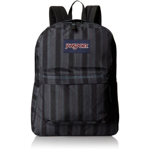  JanSport Superbreak Backpack - Mammoth Blue Pinstripe / 16.7H x 13W x 8.5D