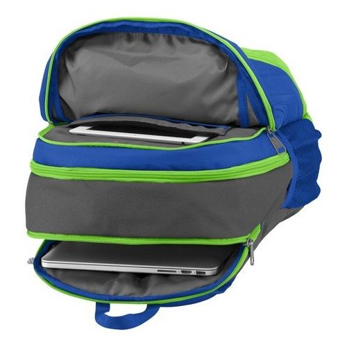  Trans JanSport Capacitor Backpack; Blue, Grey and Neon Green