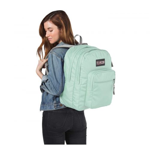  Trans by JanSport 17 SuperMax Backpack with 15 Laptop Sleeve (Aqua Dash)