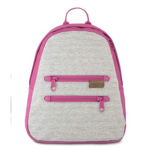  JanSport Half Pint FX 2 Mini Backpack - Ideal Day Bag for Travel & Sightseeing | Magenta Haze Mix Wavy Twill