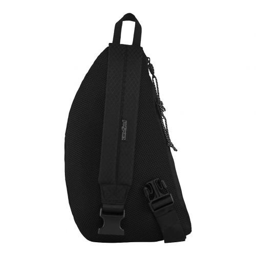  JanSport City Sling Crossbody Bag - Versatile Backpack | Ideal Travel & Day Pack | Black Woven Knit