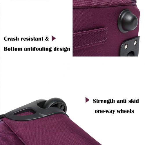  JanSport SKYMOVE 19 inches Waterproof Wheeled Rolling Backpack for Adults and School Students Laptop Books Travel Backpack Bag, Purple