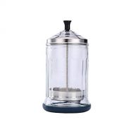 Janedream Sanitizing Manicure Glass Small Glass Salon Disinfection Jar Sterilization Container Sanitizer for Barber Shop