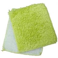 Janey Lynn Designs Lime Green Shrubbies 5 x 6 Cotton & Nylon Washcloth