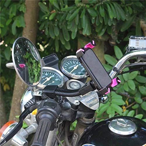  JangGun Store 1PCS Motorcycle Mobile Phone Bracket Electric Motorcycle Bicycle Navigation GPS Tachograph Support Holder Clip Car Accessories