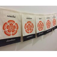 JanineMajellaMurphy Yama and Niyama Yoga Prayer Flag