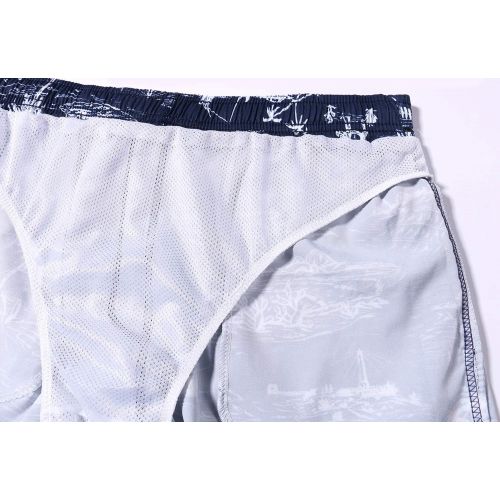  Janmid Mens Quick Dry Swim Shorts Swim Trunks Mens Bathing Suits with Mesh Lining