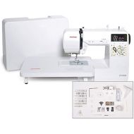 Janome JW8100 Fully-Featured Computerized Sewing Machine with 100 Stitches, 7 Buttonholes, Hard Cover, Extension Table and 22 Accessories