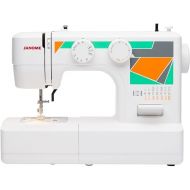 Janome MOD-15 Easy-to-Use Sewing Machine with 15 Stitches, Adjustable Stitch Length and 5-Piece Feed Dogs