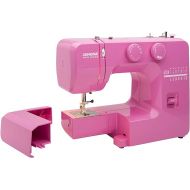 Janome Pink Sorbet Easy-to-Use Sewing Machine with Interior Metal Frame, Bobbin Diagram, Tutorial Videos, Made with Beginners in Mind!