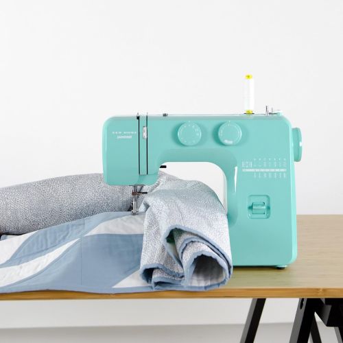  Janome Arctic Crystal Easy-to-Use Sewing Machine with Interior Metal Frame, Bobbin Diagram, Tutorial Videos, Made with Beginners in Mind!