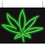 Jantec Sign Group Hemp Leaf Neon Sign