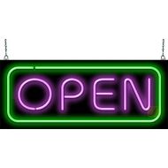 Jantec Sign Group Deluxe Neon Open Sign - Purple & Green