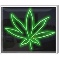 Jantec Sign Group Outdoor Hemp Leaf Neon Sign