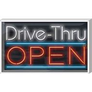 Jantec Sign Group Outdoor Drive-Thru Open Neon Sign