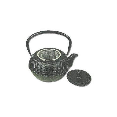  JapanBargain Hobnail Cast Iron Teapot #15446, 38 oz, Black