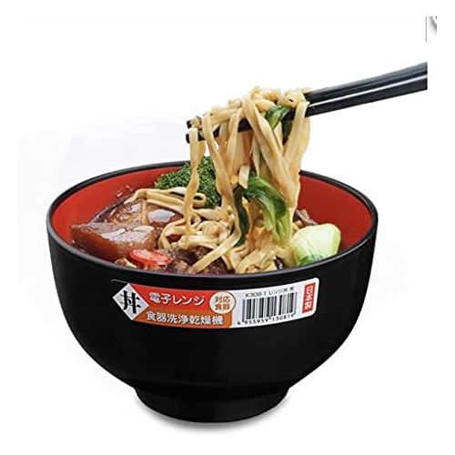  [아마존베스트]JapanBargain Japanese Plastic Cereal Pho Udon Ramen Noodle Soup Bowl 38 Ounce Microwave Safe Made in Japan (2, 38oz)