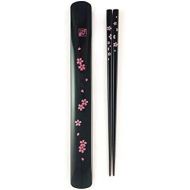 [아마존베스트]JapanBargain, Travel Chopsticks with Case Reusable Chinese Korean Japanese Bamboo Portable Chop Sticks Utensil Dishwasher Safe Made in Japan (1, Black)