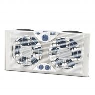 Jarden Holmes Dual Blade Window Fan with Comfort Control Thermostat (HAWF2041-N)