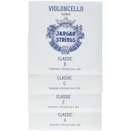 Jargar Cello SET CLASSIC Coated Steel Strings, Medium