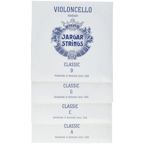  Jargar Cello SET CLASSIC Coated Steel Strings, Medium