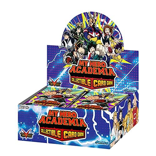  Jasco My Hero Academia Collectible Card Game Series 1 Unlimited 240-card 24-Pack Booster Display Trading Cards for Adults and Teens Ages 14+ 2 Players Avg. Playtime 45+ Mins Made by Jasc
