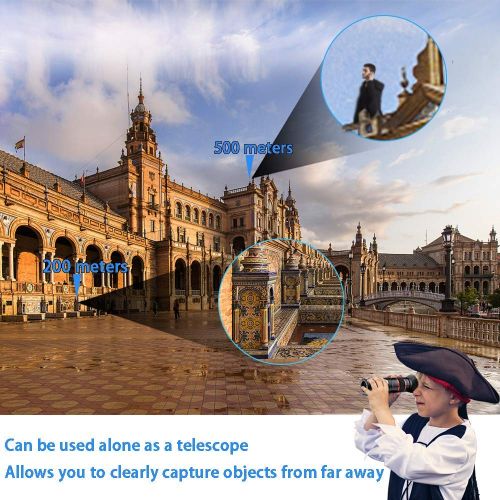  Phone Camera Lens Kit,Jaskin 5 in 1 Cell Phone Lens - 12X Zoom Telephoto Lens + 0.36X Wide Angle Lens + 180°Fisheye Lens + 15X Macro Lens(2pcs) Compatible with iPhone Android Smart