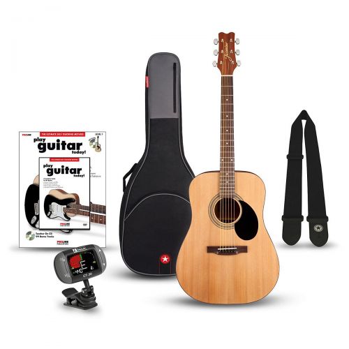  Jasmine},description:This bundle includes the Jasmine S-35 guitar, plus Road Runners RR1AG Avenue Series guitar gig bag, Road Runner Soft Cotton Webbing guitar strap, DeltaLabs CT-