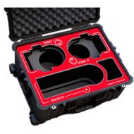 Jason Cases Hard Rolling Case for Sony BRC-Z330 Robotic Cameras (Red Overlay)