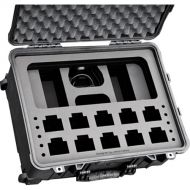 Jason Cases MOCP2CHPL Case for 10 Motorola CP200d Radios with Antennas and 6-Position Multi-Unit Charger