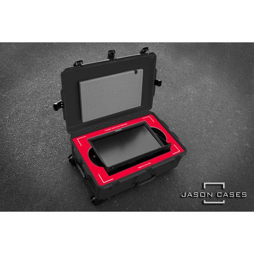  Jason Cases Protective Case for TVLogic LVM-212W Rack Monitor (Red Overlay)
