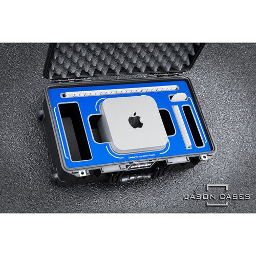  Jason Cases Apple Mac Studio Case with Blue Overlay