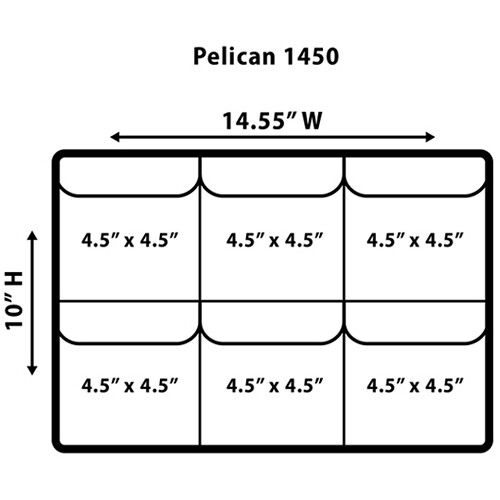  Jason Cases Pelican 1450/Storm iM2200 Lid Organizer