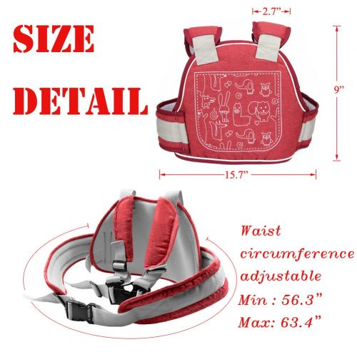  Jason Natural Cosmetics Children Motorcycle Seat Belts Kids Electric Vehicle Safety Travel Belt with Expandable Baby...