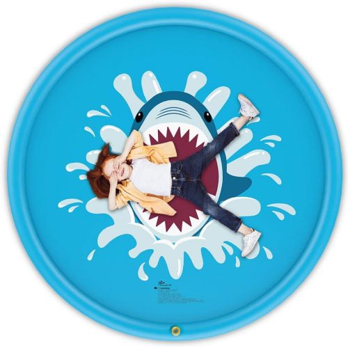  Jasonwell Sprinkle & Splash Play Mat 68 Sprinkler for Kids Outdoor Water Toys Fun for Toddlers Boys Girls Children Outdoor Party Sprinkler Toy Splash Pad