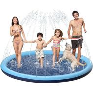 Kids Dog Splash Pad Sprinkler - Jasonwell Non Slip Dog Sprinkler Pad Splash Pool Puppy Dog Pool Summer Outdoor Water Toys Backyard Durable Splash Pad for Toddlers Kids Small Medium Large Dogs Pets